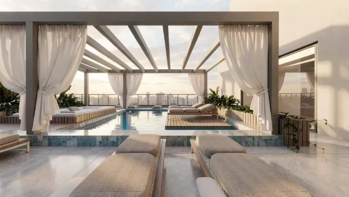 Studio com terraço de 7,68 m² no Bothanic, Centro de Itajaí