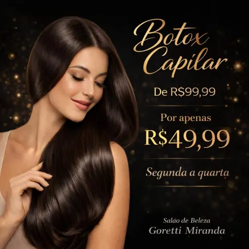 Botox Capilar por apenas r$ 49,99