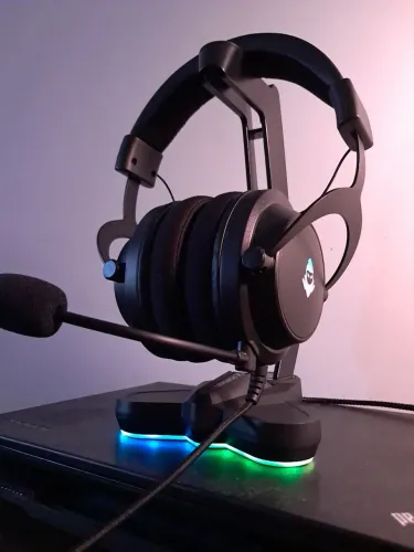 Headset mancer aura + suporte para headset