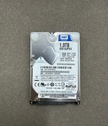 HD Western Digital Blue 1tb 2,5 polegadas Sata