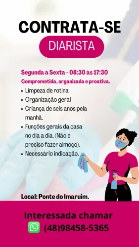 Contrata-se Diarista