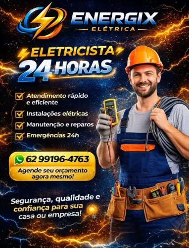 Eletricista residencial, predial e comercial.