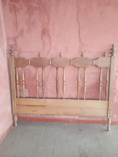 Cama de Casal Madeira Maciça Marqueza