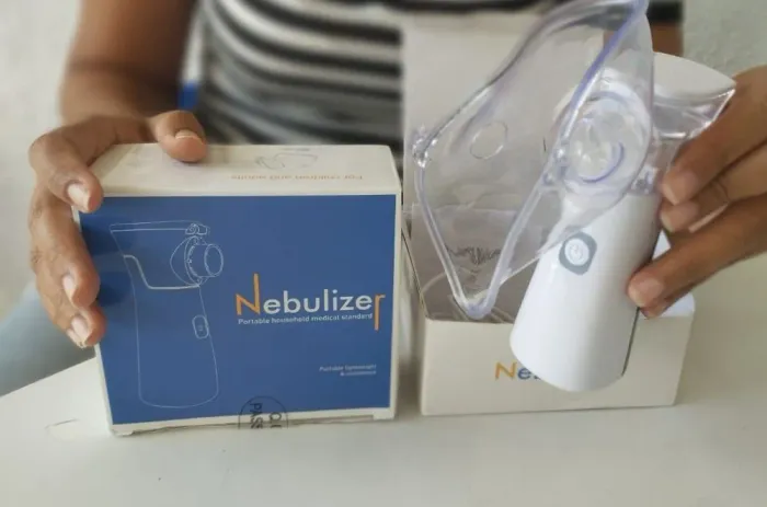 NEBULIZADOR PORTÁTIL NOVO NA CAIXA