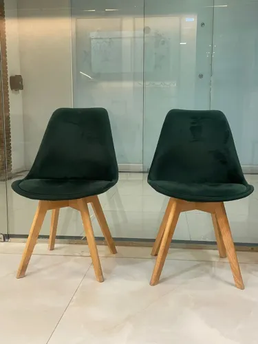 kit 3 cadeiras charles eames verde