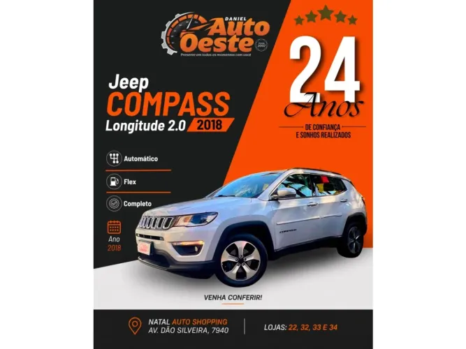 Jeep Compass Longitude 2.0 4X2 Flex 16V Aut. 2018