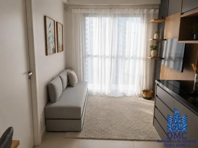 Apartamento para Locação em São Paulo, Campo Belo, 1 dormitório, 1 suíte, 1 banheiro