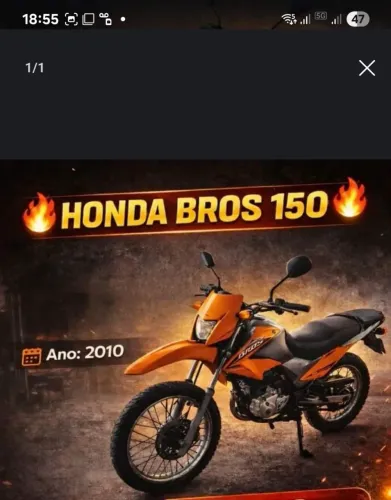 Vende se uma moto bros 150 2010