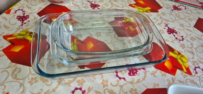 Travessas de vidro
