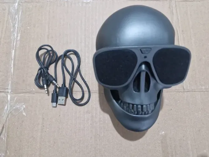 Alto-falante De Rádio Portátil Creative Skull Design
