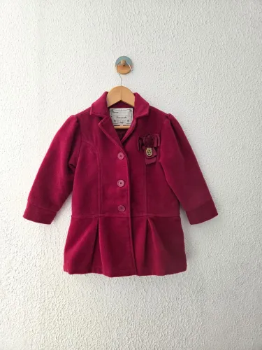 Casaco / Sobretudo Infantil Vinho Milon 3a