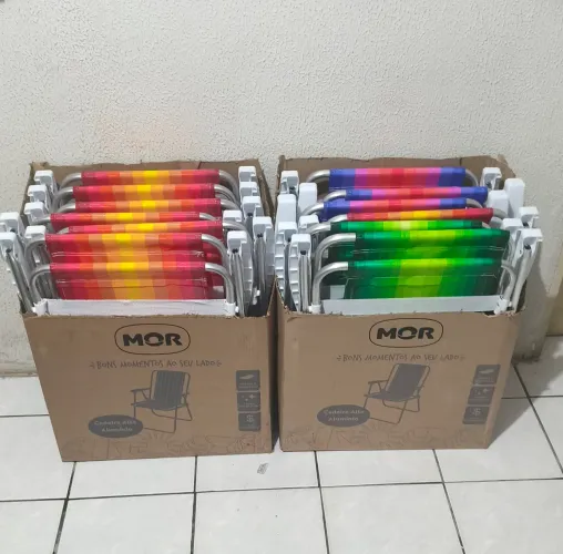 Cadeira de praia dobrável novas 