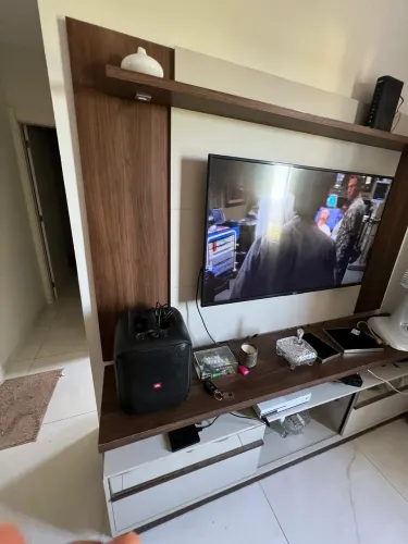 Painel de tv com rack