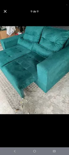 Sofá retrátil direto de fabrica de 1,60 de largura com espuma de 10cm D33 garanta o seu 