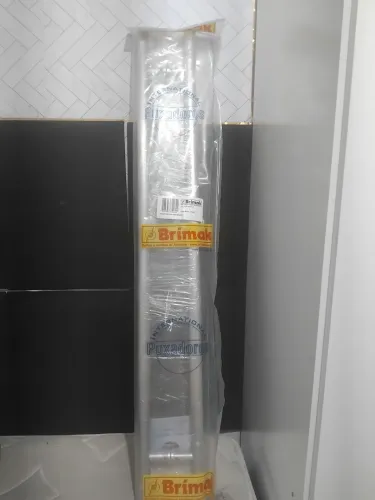 Puxador de porta escovado
