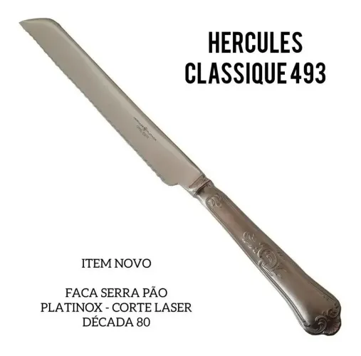 Faca Hércules Classic 493 à laser para pão 