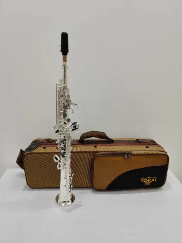 Sax Soprano Reto todel fixo Tokai TSS-300P Sib Prata - NOVO R$6990,00 - Parcelo 21x cartão