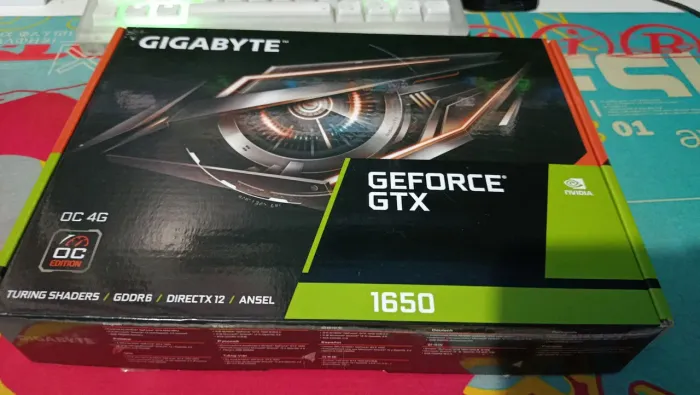 GTX 1650 OC 4GB GDDR6 - Na Caixa