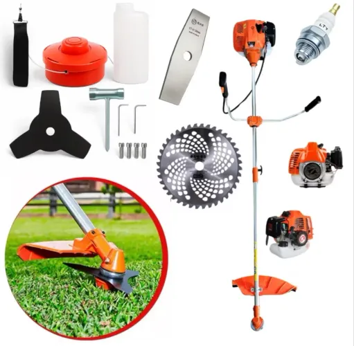 Roçadeira 4em1 2T Nakasaki 75CC - Super Potente 3,5HP + Carretel + 3 Pontas