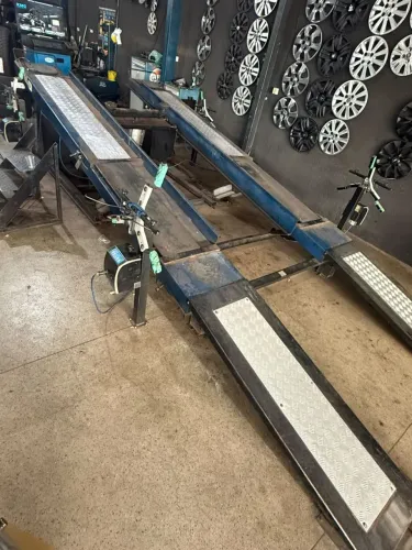 Rampa de alinhamento pneumático