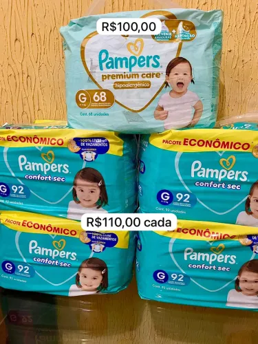 Fraldas Pampers G 