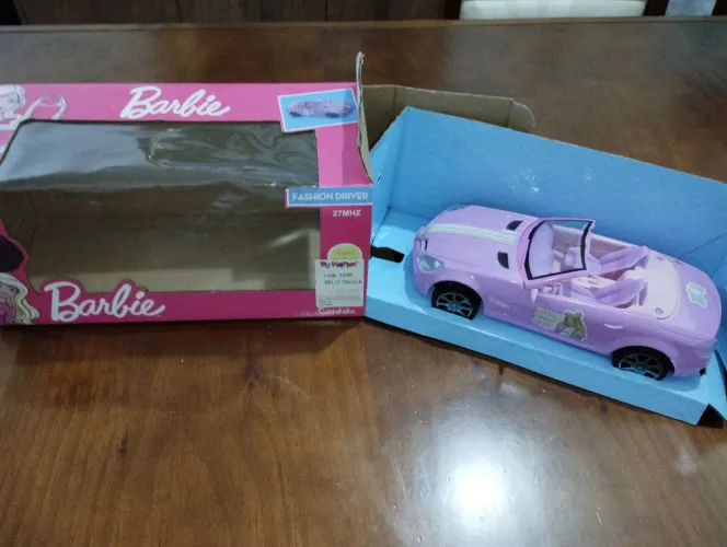 Carrinho Barbie controle remoto