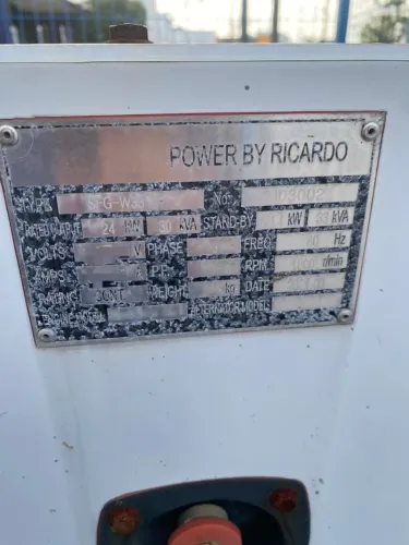 Gerador RICARDO 33/30 kVA (33kVA/30kVA) 2021
