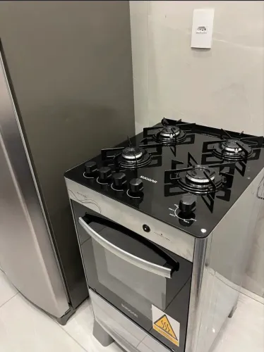 Fogão De Piso 4 Bocas Mesa Vidro Neo Glass Suggar Bivolt