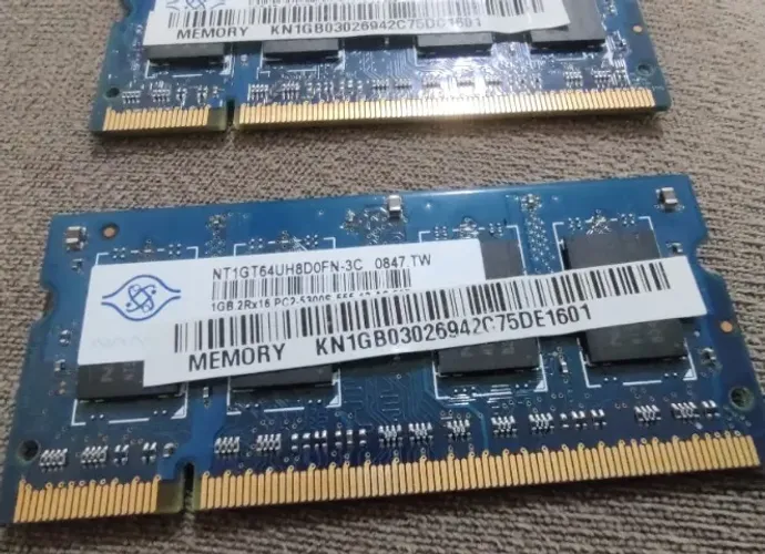 Memória DDR2 1GB para notebook - Varias Marcas