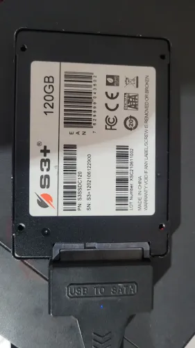 SSD S3 Plus 120GB SATA III - Saúde 99% - Funcionando Perfeitamente