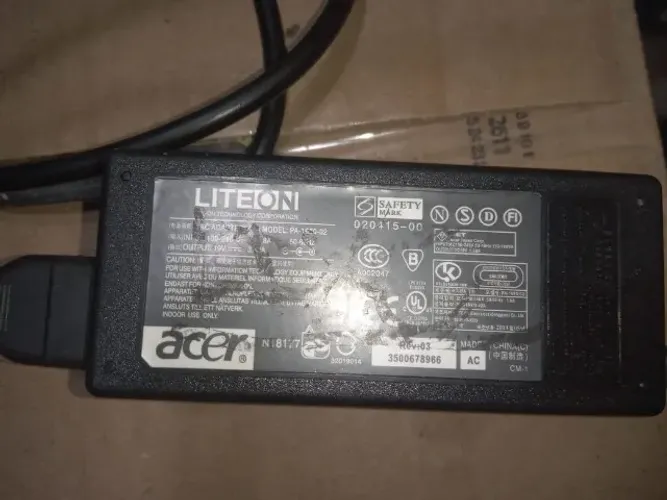 Carregador fonte liteon 65w notebook acer 19v