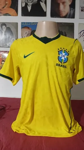 Camisa Nike Seleção Brasileira Brasil CBF Amarela Copa 2026