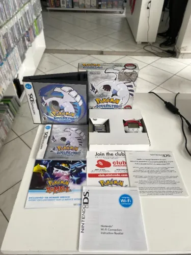 JOGO POKÉMON SOUL SILVER VERSION + POKÉWALKER SEMINOVO - DS