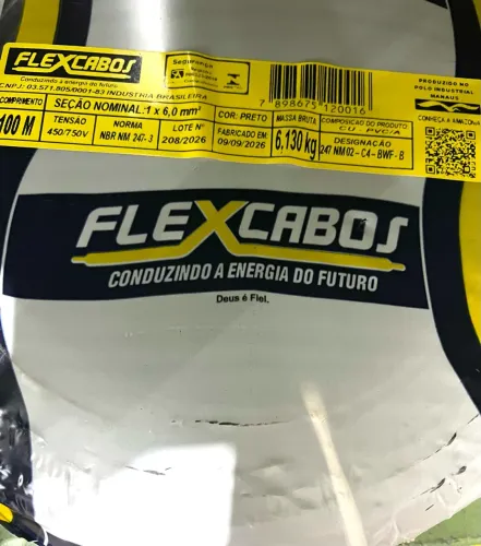 Cabo flex 6 mm