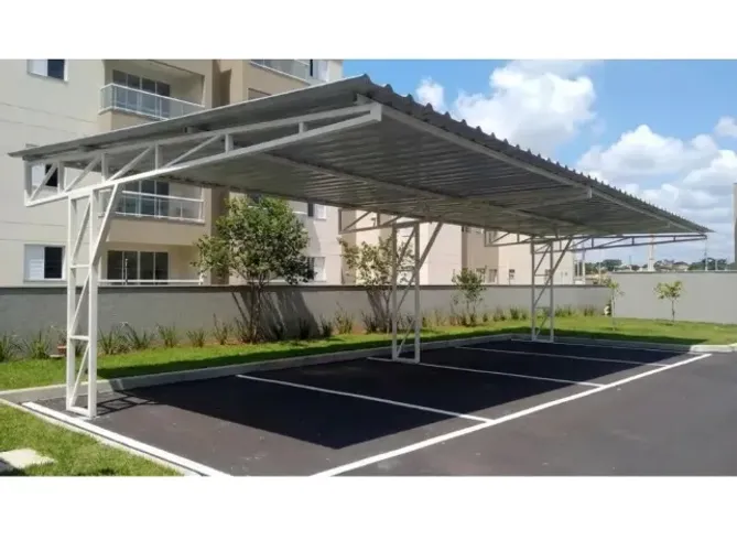 Cobertura Metálica para Estacionamento de Veículos