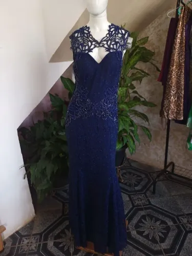 Vestido de festa azul 