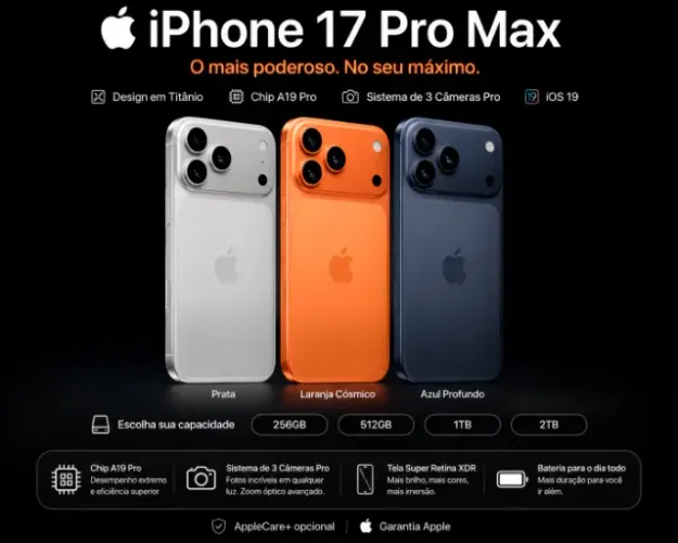Iphone 17 Pro max - Novo