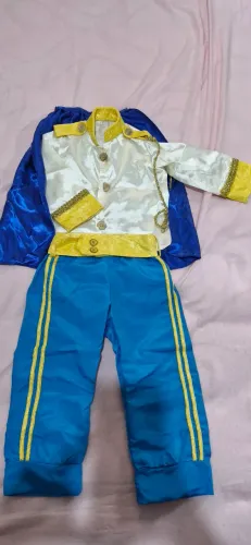 ?Encantadora Fantasia Infantil de Príncipe Real (Tamanho 1 Ano)