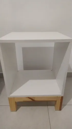 Mesa Cabeceira MDF Branca