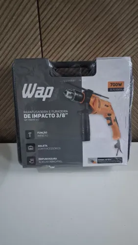 Parafusadeira e Furadeira de Impacto WAP 3/8" 700W - Completa com Maleta e Acessórios