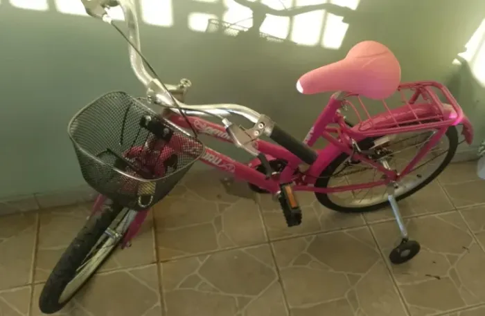 BICICLETA INFANTIL FEMININA LINDA