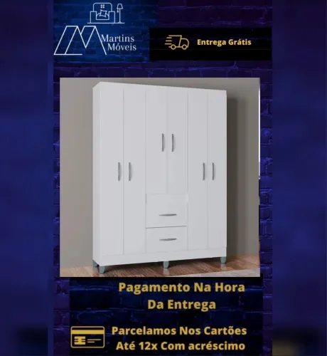 GRANDE PROMOÇÃO*GUARDA ROUPA 6 PORTAS ENTREGA GRÁTIS ACEITA CARTÃO