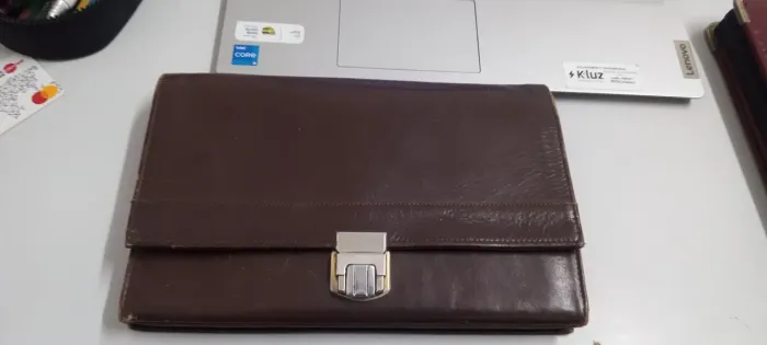 Bolsa capanga masculina em couro