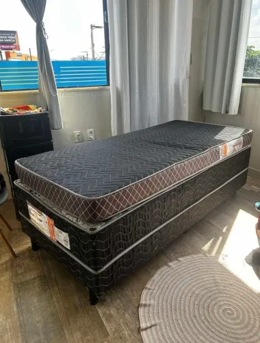 Cama box solteiro + colchão