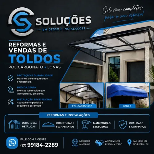 Reforma de Toldos e instalações