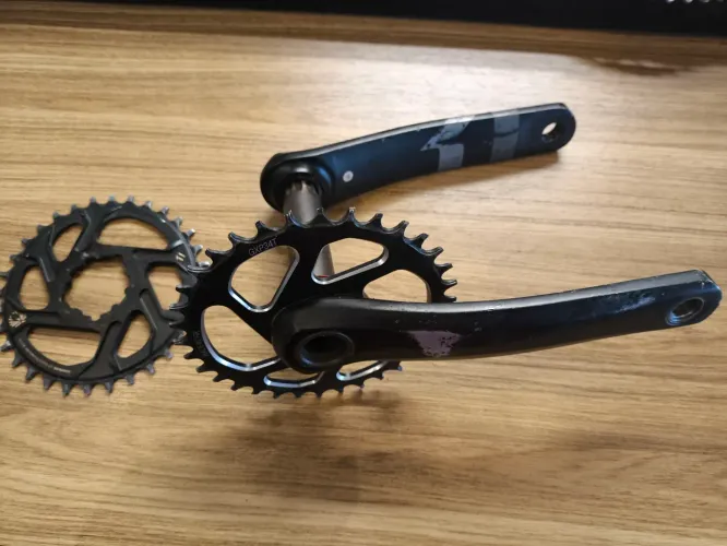 Pedivela Sram X1 e coroa 34t e 32T Gold