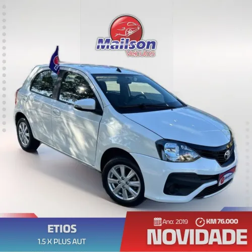 Toyota Etios X Plus 1.5 Flex 16V 5P Aut. 2019