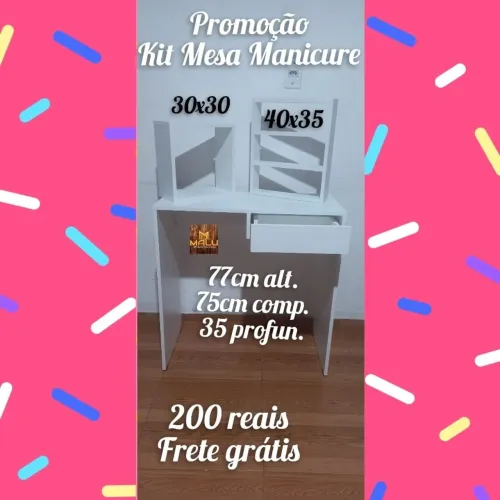 Promoção kit mesa manicure 