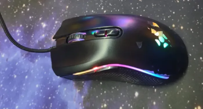 Mouse Gamer Fortrek Black Hawk Rgb Usb 7200 Dpi Switch Huano Cor Preto
