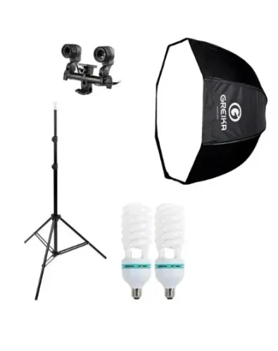 Kit Studio Completo - Softbox Godox 120cm + Tripe +lampada